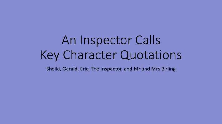 Understanding Social Responsibility in An Inspector Calls: Quotes and Analysis