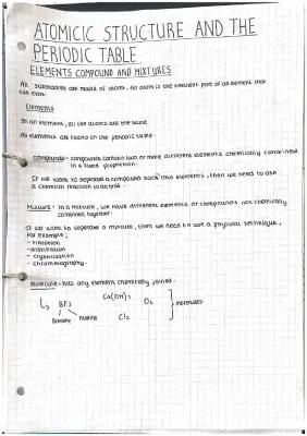 AQA GCSE Chemistry Topic 1: Atomic Structure and Periodic Table Notes, Answers, and Exam Questions