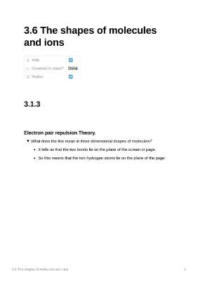 Shapes of Molecules: Easy VSEPR Theory for Kids - Examples and Worksheets PDF