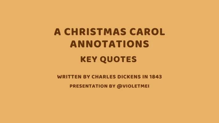 A Christmas Carol Annotations and Explanations PDF for Kids - Quotes, Stave 1 & 2, Scrooge Analysis