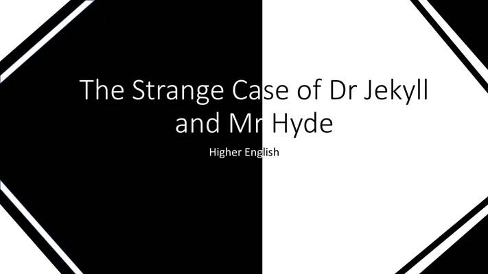 Dr Jekyll and Mr Hyde: Higher English Quotes & Themes