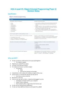 Fun Computer Science AQA A Level Programming and Class Diagrams for Kids