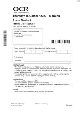 november 2020 physics paper 2 worked solutions