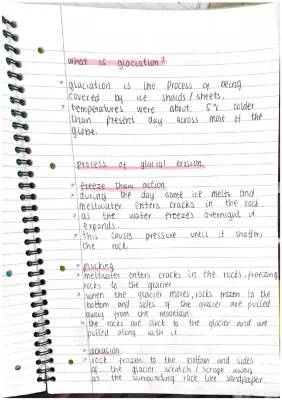 Higher Geography: Glaciation, Landforms, and Coastal Features Explained