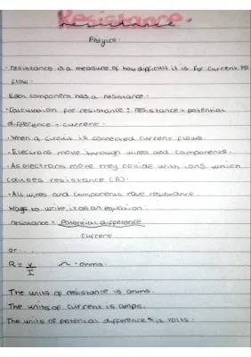 Understanding Resistance in Physics for KS3 - Simple Guide