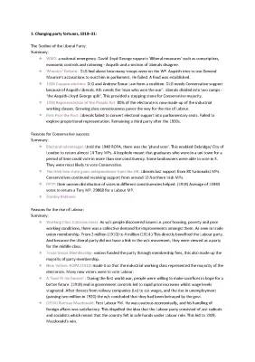 Changing Political Landscape Britain 1918-79 Notes, Quizlet, PDF & Free Info for Kids