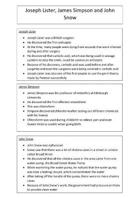 How John Snow Stopped Cholera, Joseph Lister's Antiseptic Discovery, and James Simpson's Chloroform Find