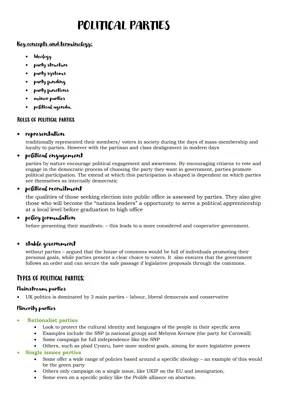 UK Political Parties Explained Simply: Main Parties and Their Policies