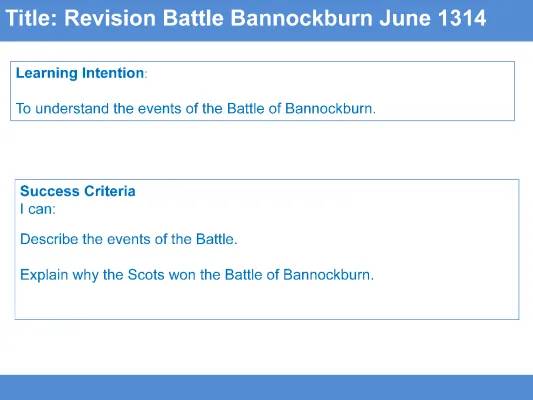 Battle of Bannockburn: Military Strategies and Fun Facts for Kids