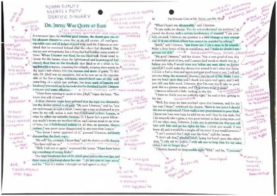 Dr Jekyll Was Quite At Ease - Annotation