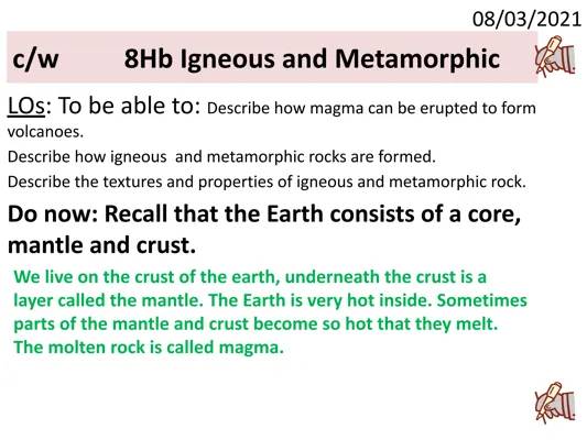 Igneous and Metaphoric Rock