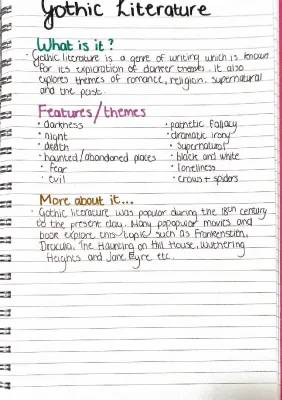 Gothic Literature Study Notes and Exam Help - Examples, Characteristics, and Fun Facts