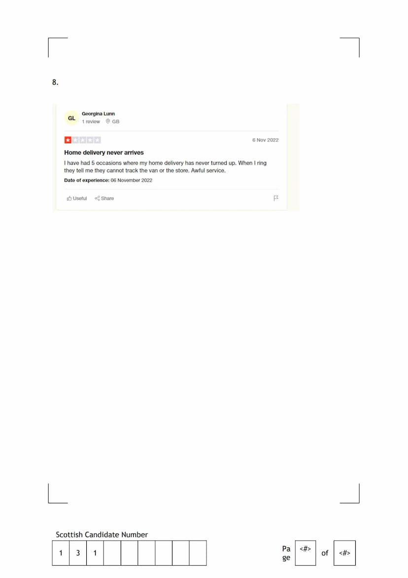 TESCO
The purpose of this report is to investigate the customer service of Tesco.
Background Information
I am investigating the customer ser