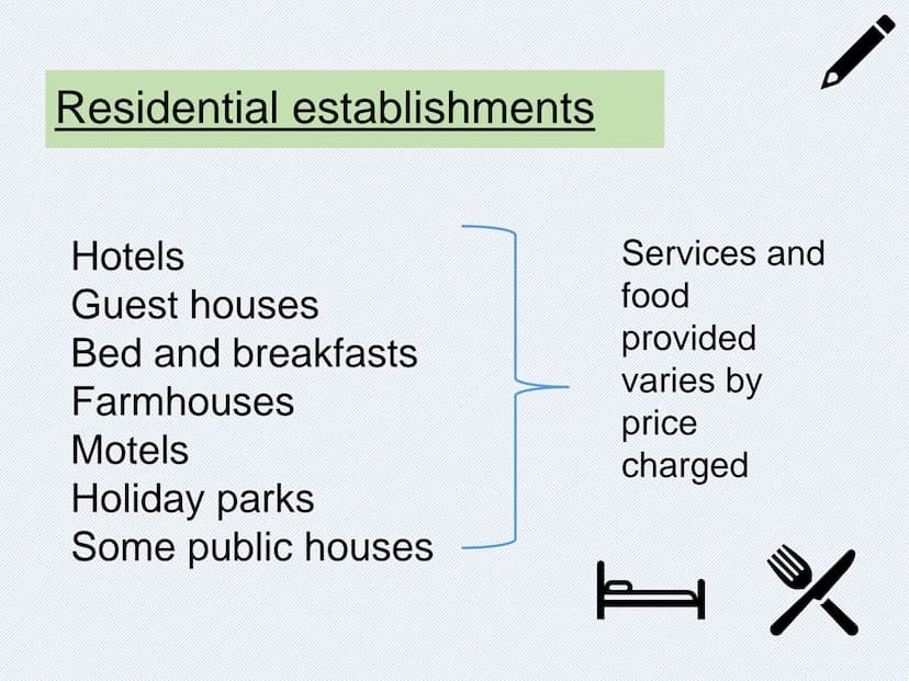 AC 1.1
The structure of the hospitality
and catering industry What is the structure of the
Hospitality and catering industry ?
III
I
III
Ide