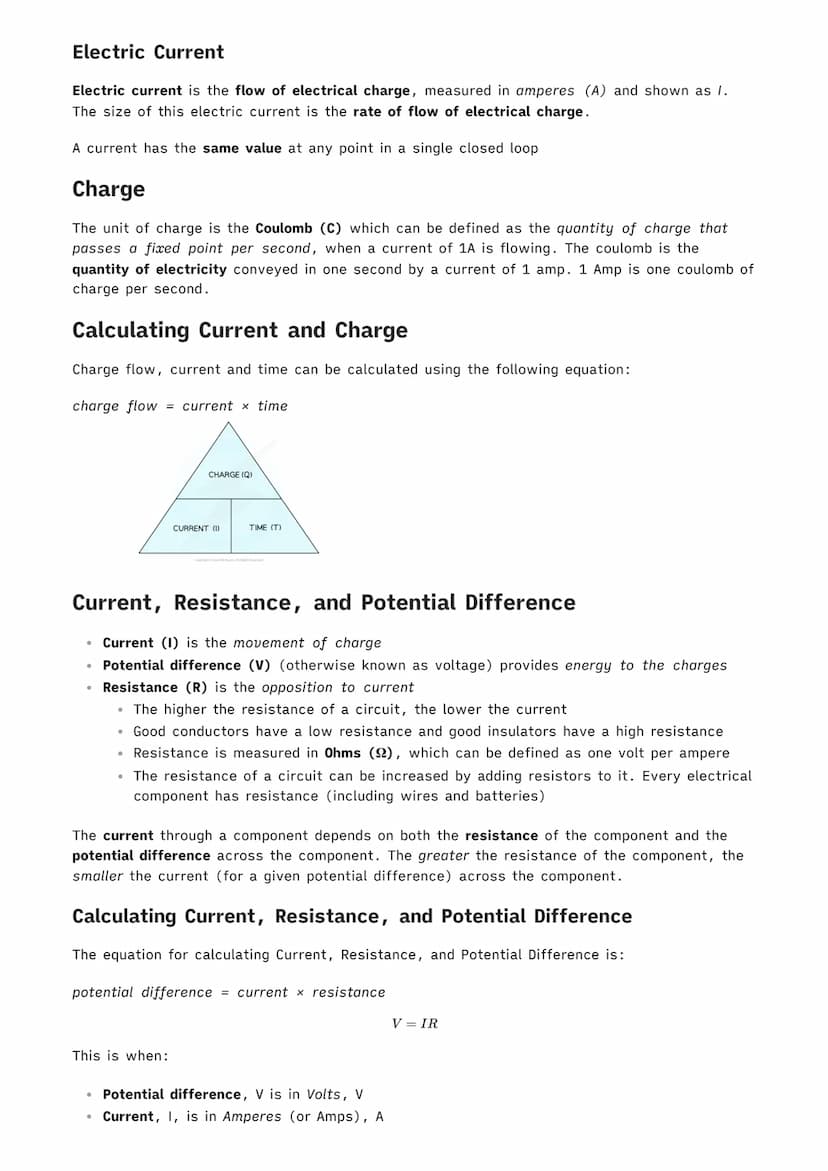|
1.2.1 Current, Potential Difference and Resistance
Physics MOC
Standard Circuit Diagram Symbols
There are a number of standard symbols whi
