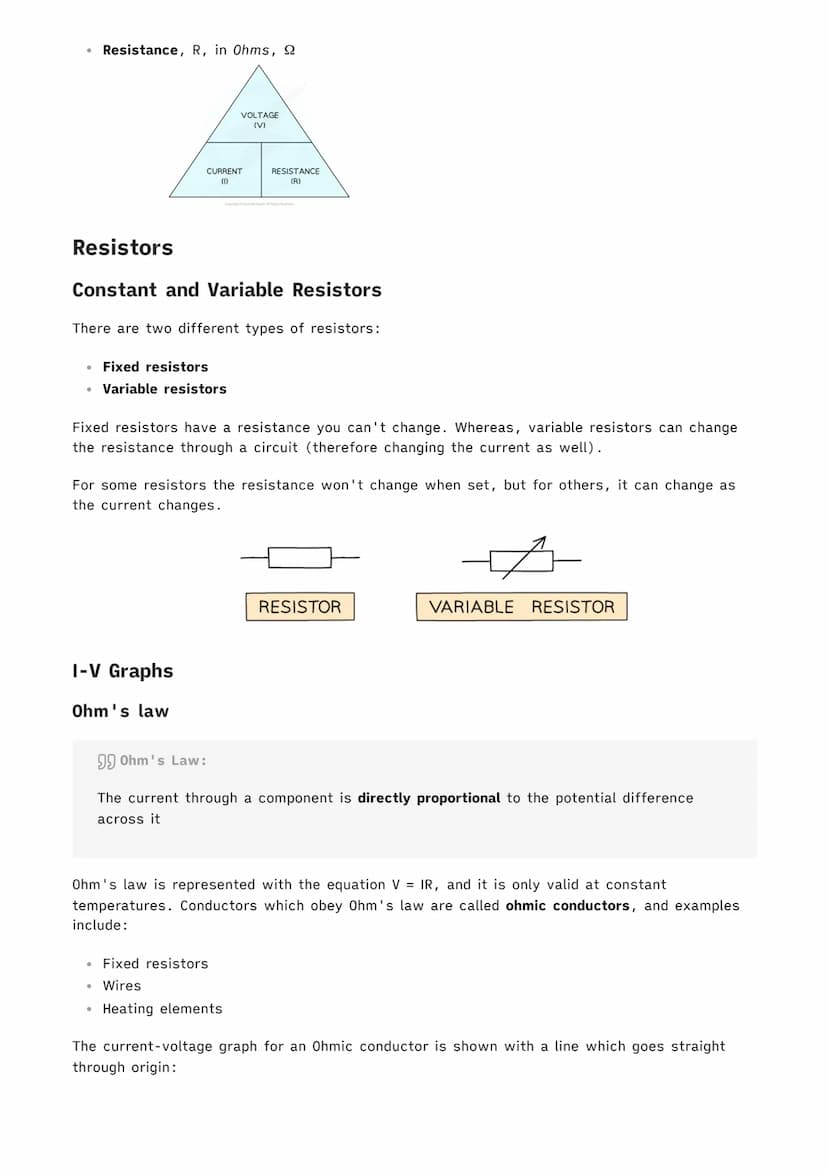 |
1.2.1 Current, Potential Difference and Resistance
Physics MOC
Standard Circuit Diagram Symbols
There are a number of standard symbols whi