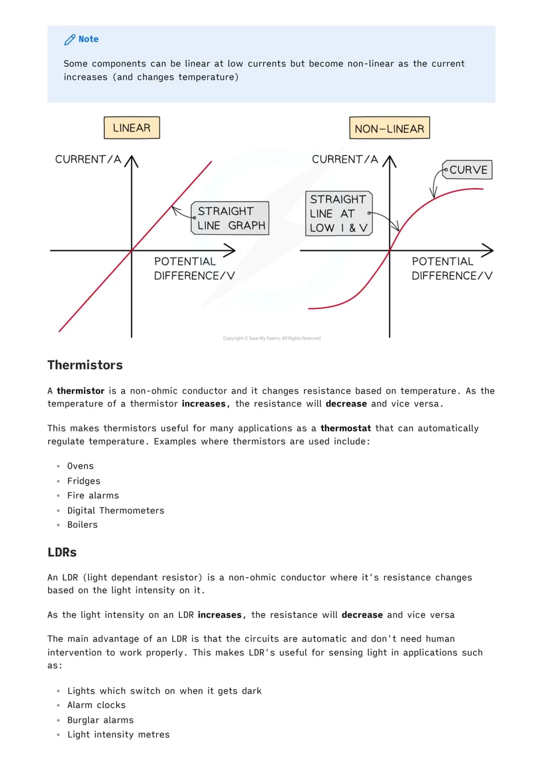 |
1.2.1 Current, Potential Difference and Resistance
Physics MOC
Standard Circuit Diagram Symbols
There are a number of standard symbols whi