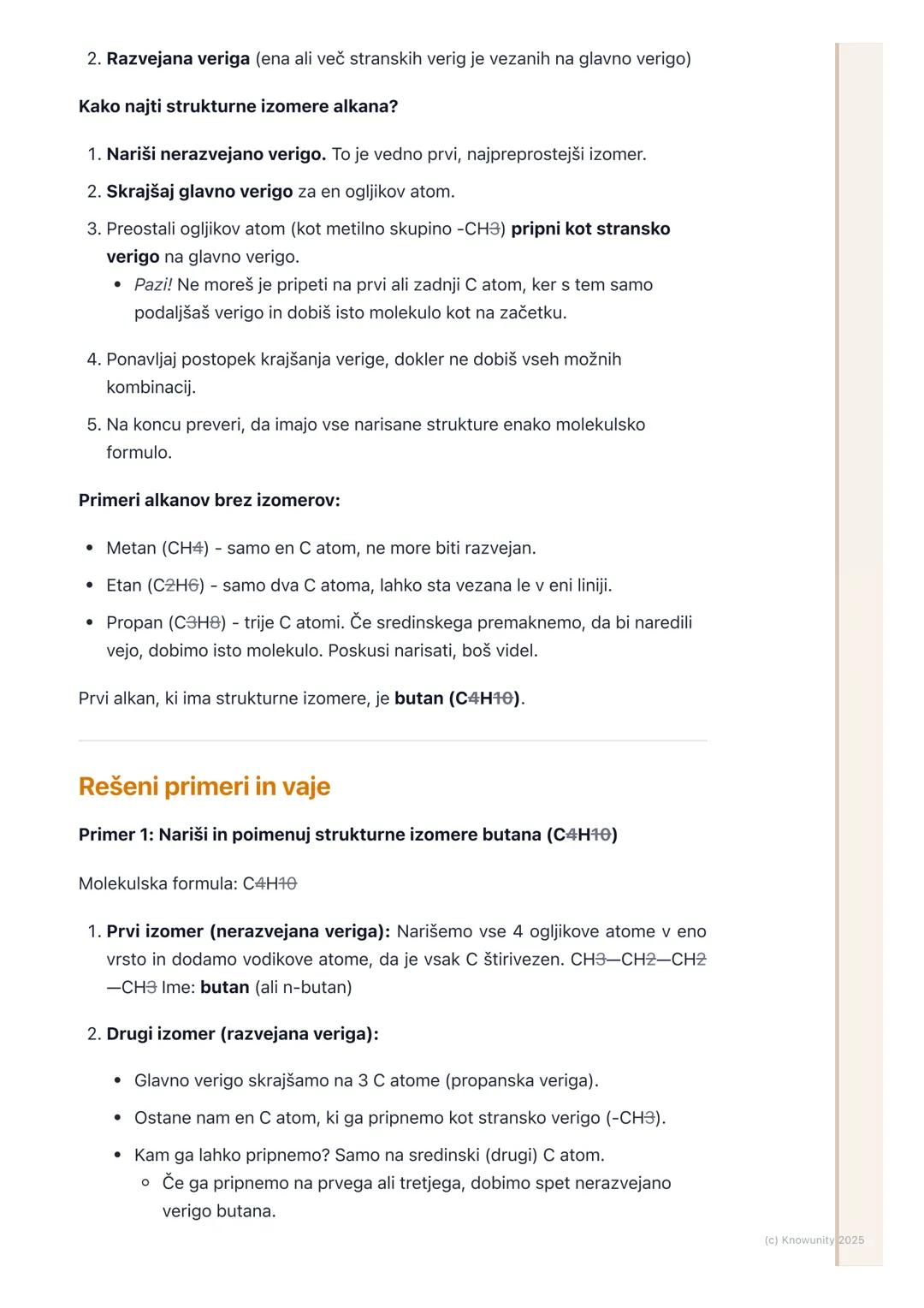 # Izomerija (strukturna)

Kaj je izomerija?

Izomerija je pojav v organski kemiji, kjer imata dve ali več spojin enako
molekulsko formulo, a
