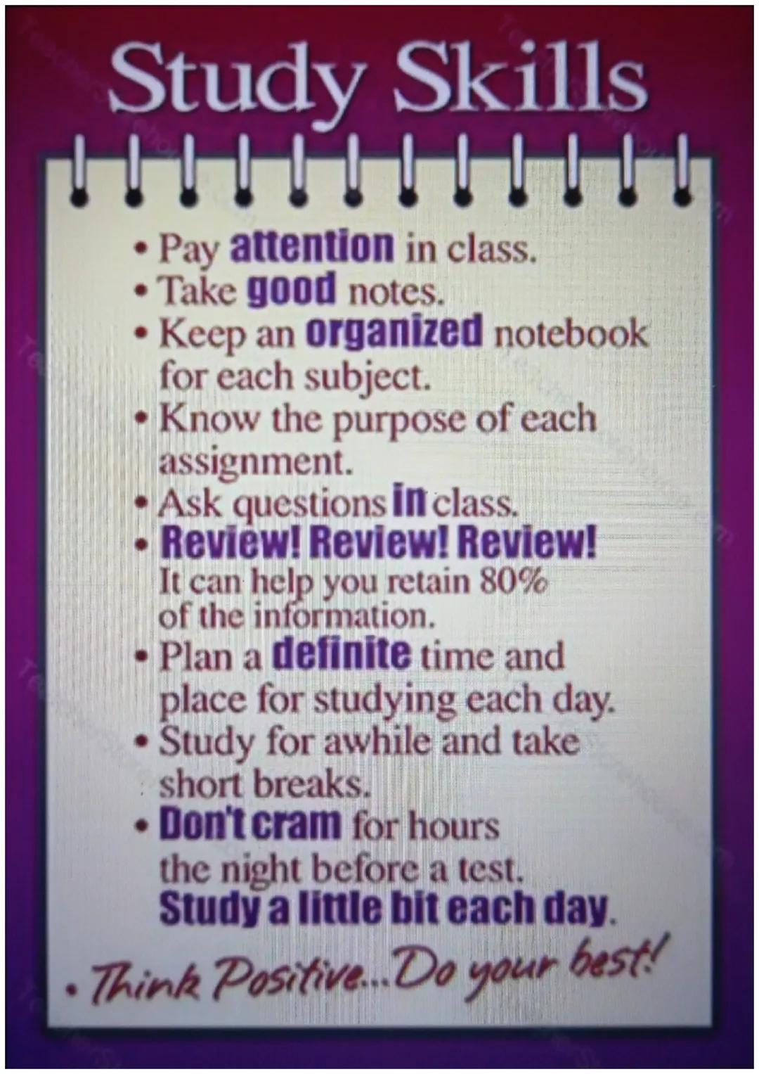 Effective Study Habits