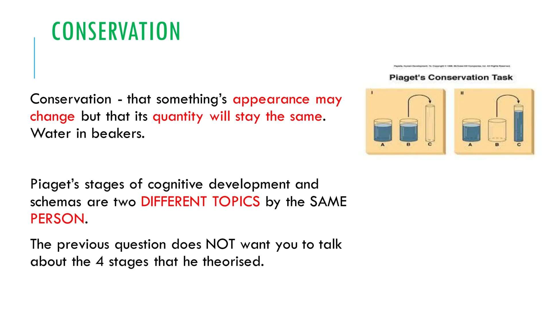 KEY THEORISTS UNIT 1 INDEX
Intellectual Development - green headings
1. Jean Piaget - cognitive stages of development and schemas (assimilat