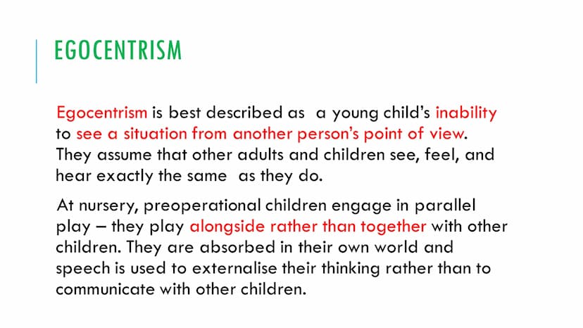 KEY THEORISTS UNIT 1 INDEX
Intellectual Development - green headings
1. Jean Piaget - cognitive stages of development and schemas (assimilat