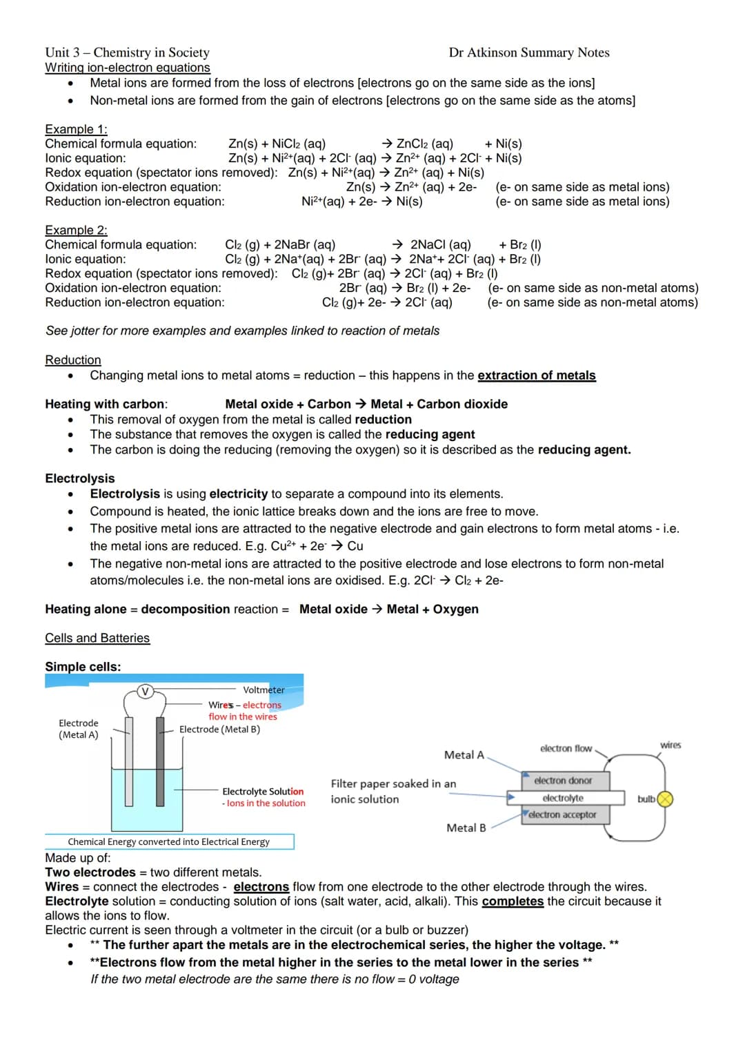 Unit 3 - Chemistry in Society
Properties of Plastics Topic Summary Sheet
●
●
●
●
Two types of polymers
Plastics are a group of important mat