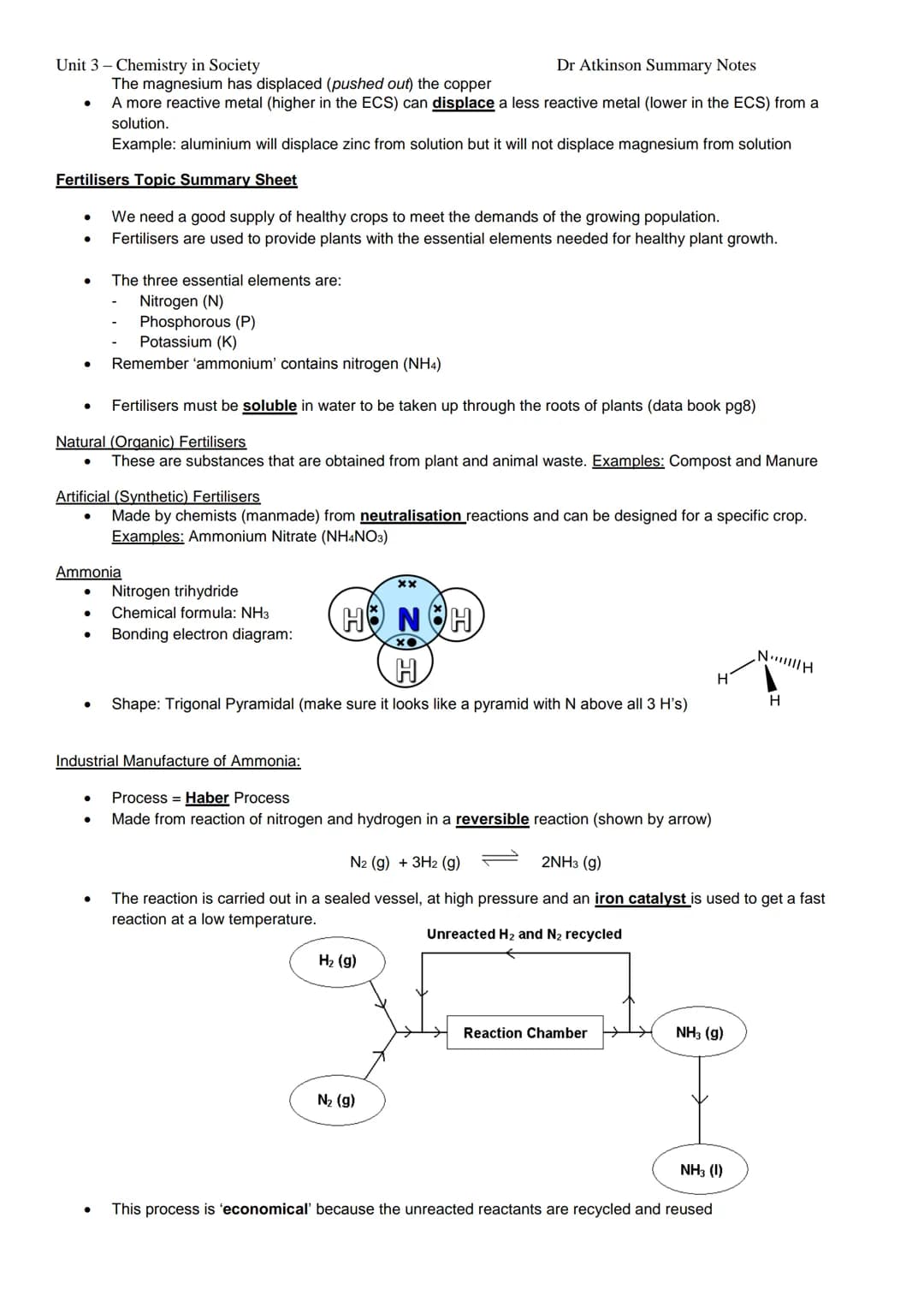 Unit 3 - Chemistry in Society
Properties of Plastics Topic Summary Sheet
●
●
●
●
Two types of polymers
Plastics are a group of important mat