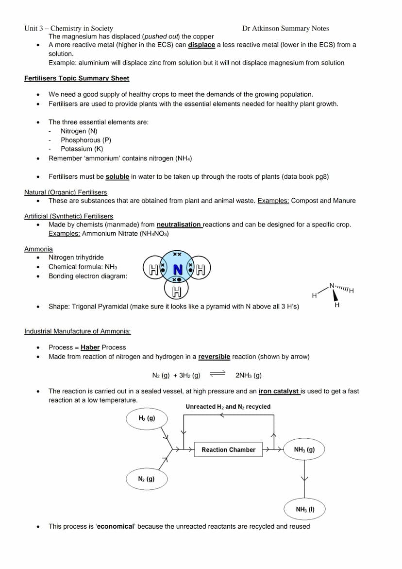 Unit 3 - Chemistry in Society
Properties of Plastics Topic Summary Sheet
●
●
●
●
Two types of polymers
Plastics are a group of important mat