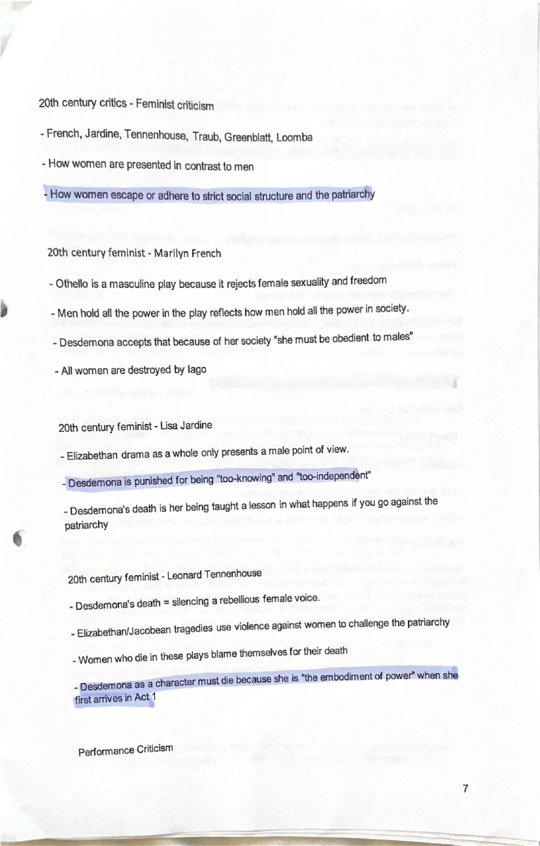 AO3 and AO5 guidance for Othello
Contents:
General critical quotations - pages 1-3
Critical quotes by concept - pages 4-9
Key contextual poi