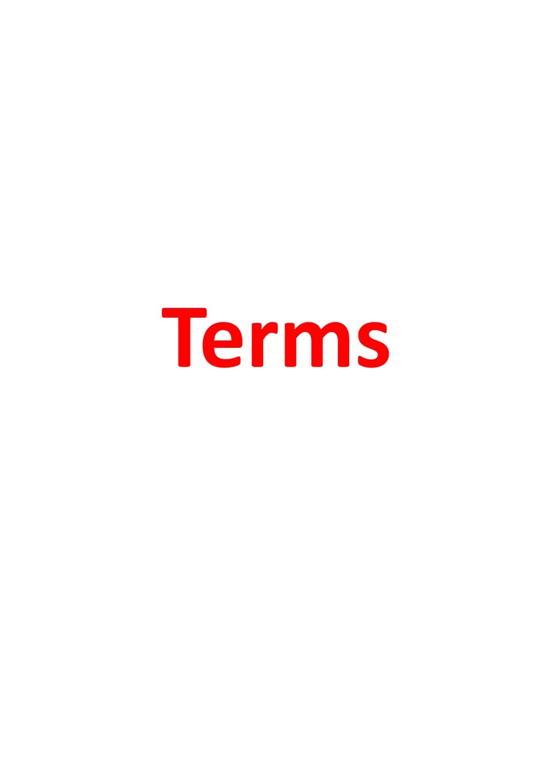 Terms TERMS OR REPRESENTATIONS
•
Terms- the content of the contract/the points agreed between the parties. If a term
is breached, the innoce