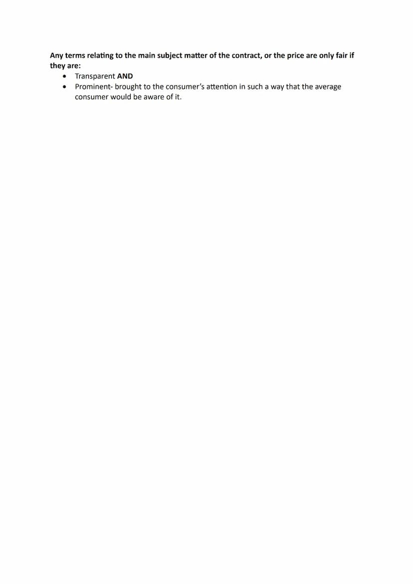 Terms TERMS OR REPRESENTATIONS
•
Terms- the content of the contract/the points agreed between the parties. If a term
is breached, the innoce