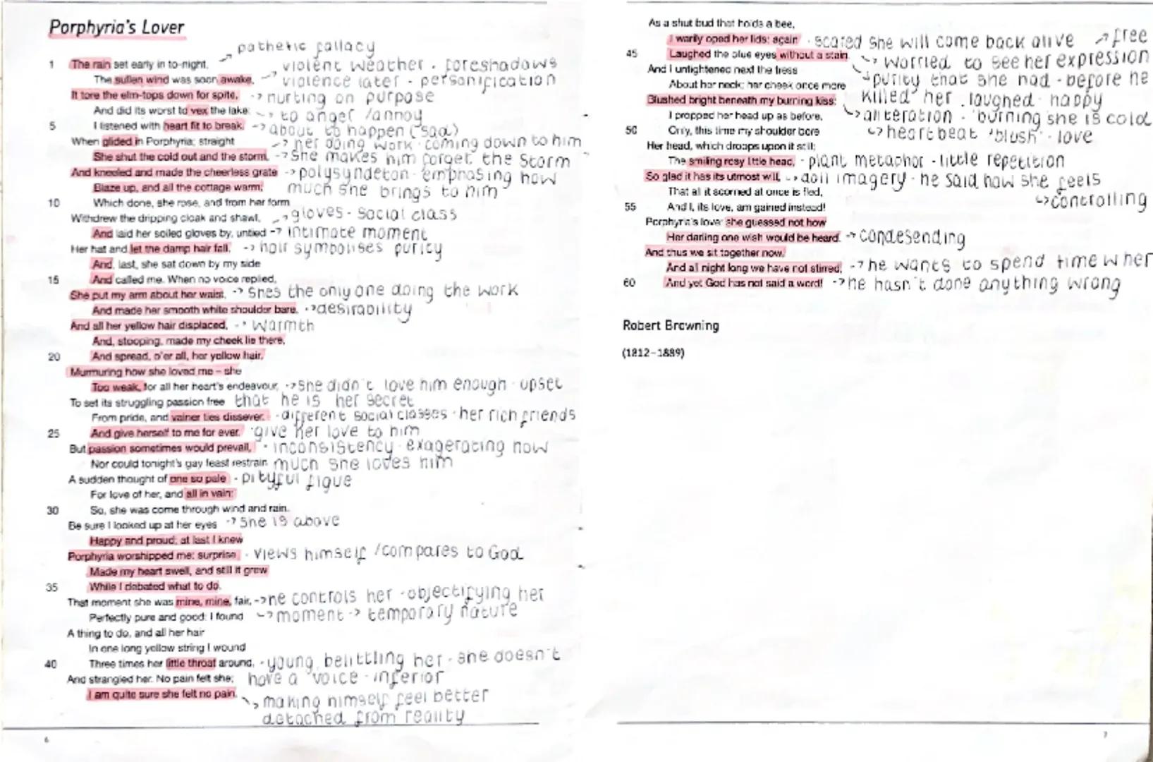 Love And
Relationships
Poetry
annotation
Aqua When We Two Parted
1
When we two parted
In silence and tears, ->show sadness
Half broken-heart