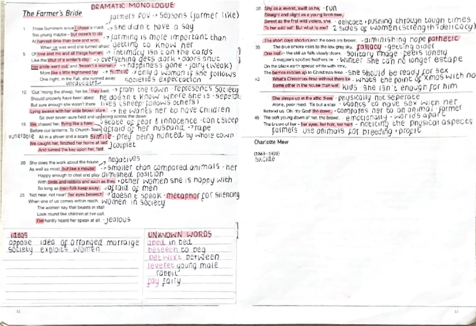 Love And
Relationships
Poetry
annotation
Aqua When We Two Parted
1
When we two parted
In silence and tears, ->show sadness
Half broken-heart