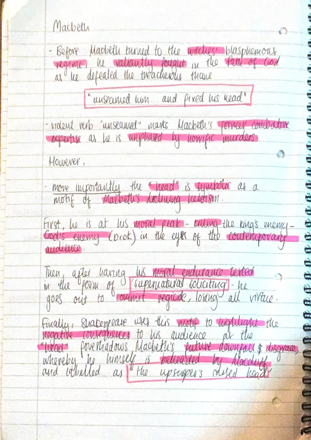 SUPERNATURAL
The
Intro "human kindness"
Banquo: " instruments of darkness" - "greater" & "besser"
supernatural soliciting"
U
"Why hath it gi