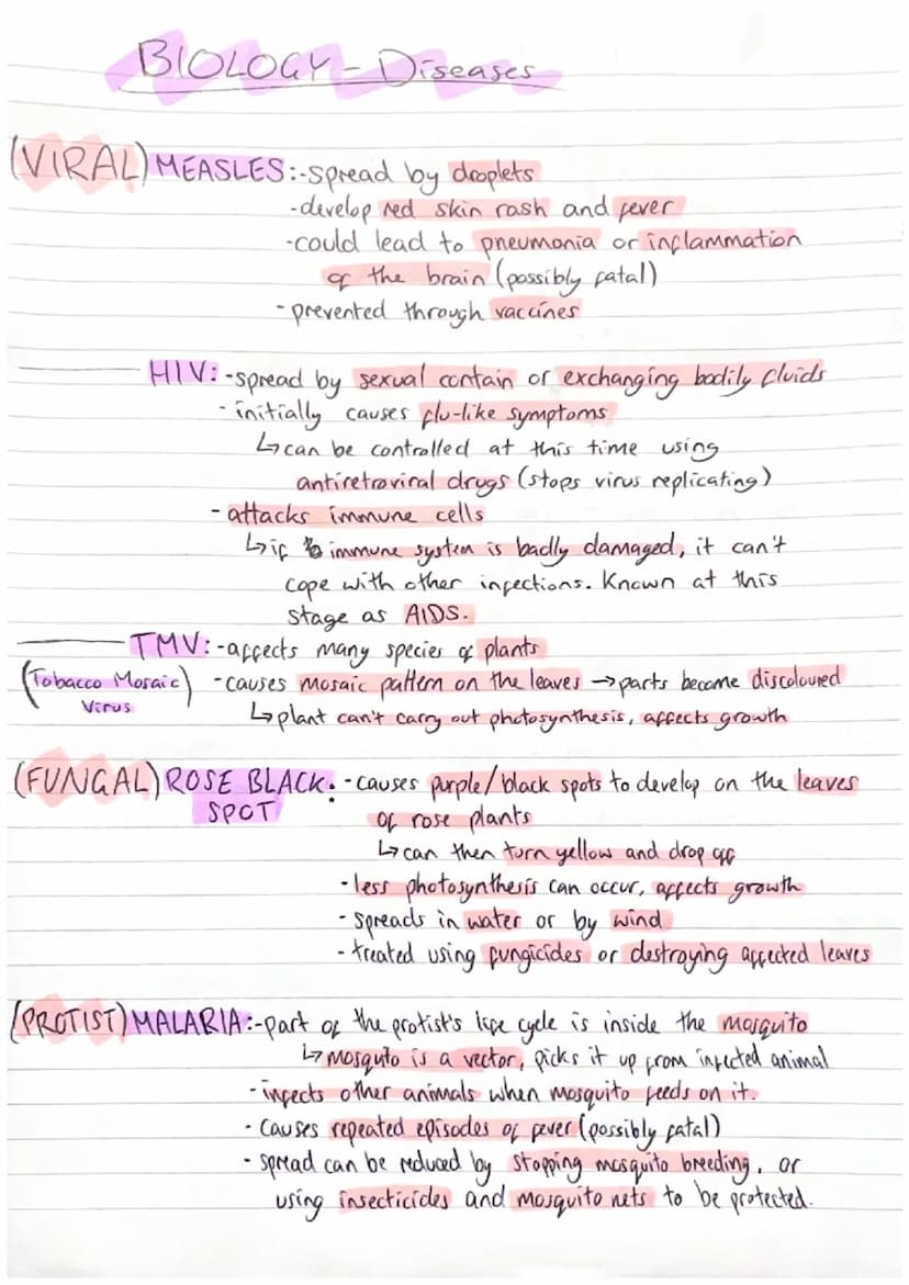 Blology Diseases
Pathogens
are microorganisms, enter the body and cause disease.
L> cause communicable diseases (plants + animals).
·BACTERI