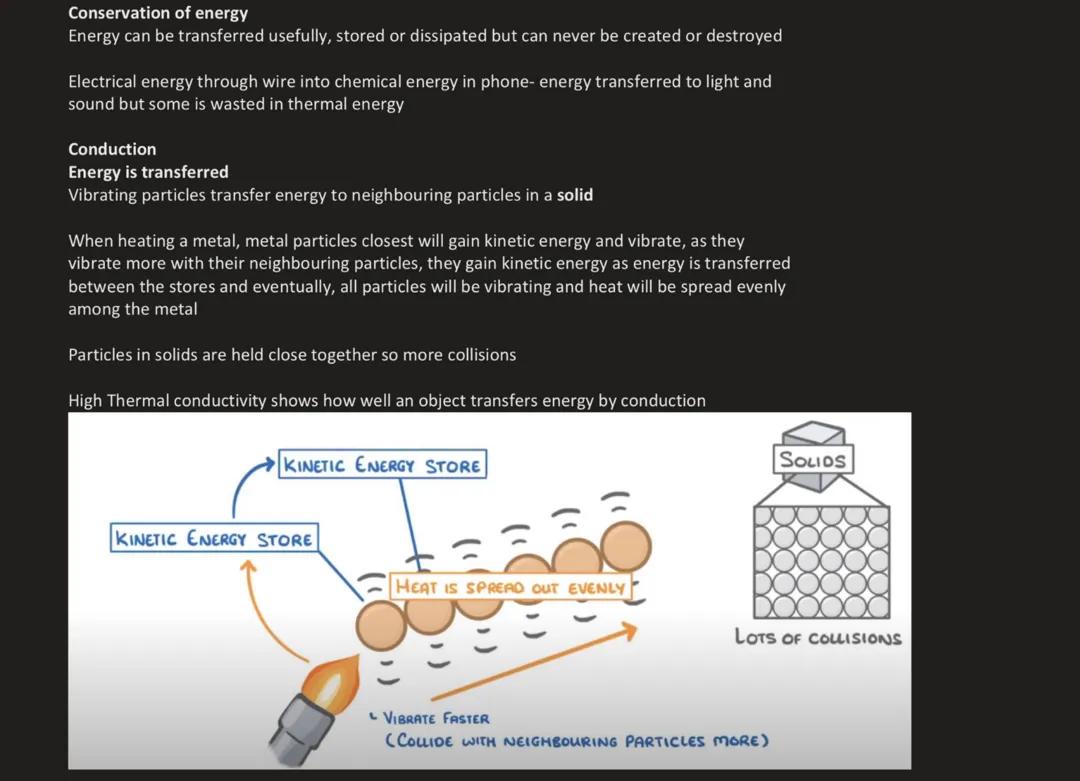 GCSE physics- conduction, convection, radiation and reducing energy loss