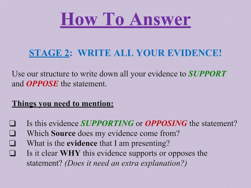 
<h2 id="supportopposeoptionchoice">Support &amp; Oppose Option / Choice</h2>
<p>When faced with a statement, it's important to provide evid