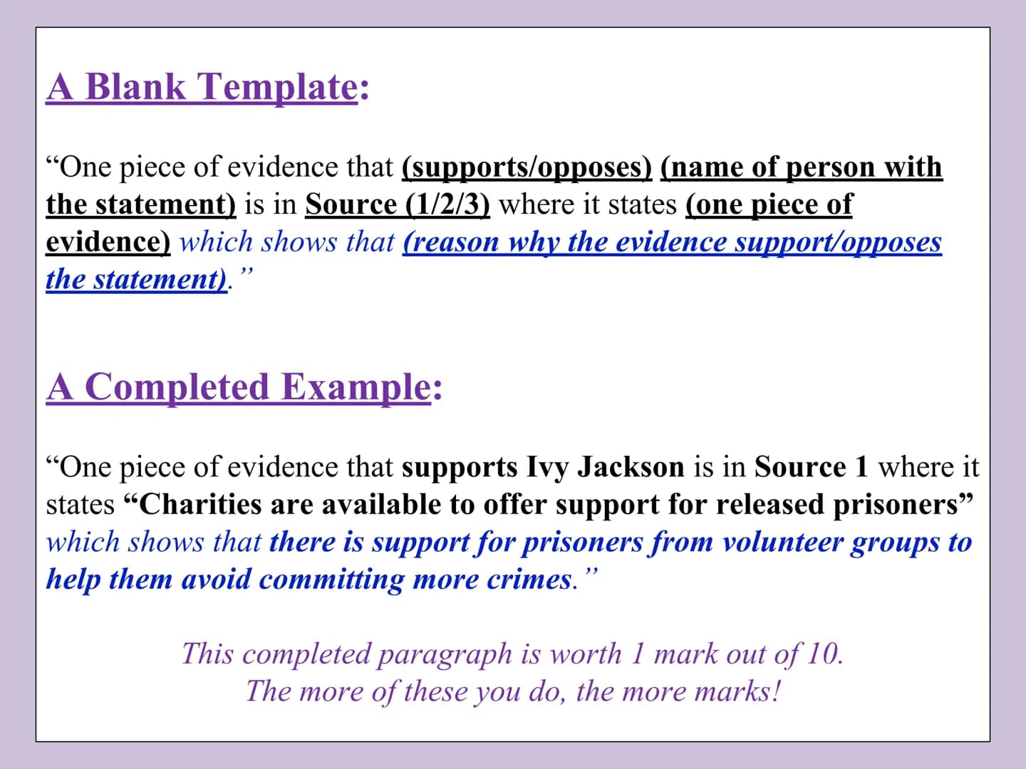 
<h2 id="supportopposeoptionchoice">Support &amp; Oppose Option / Choice</h2>
<p>When faced with a statement, it's important to provide evid