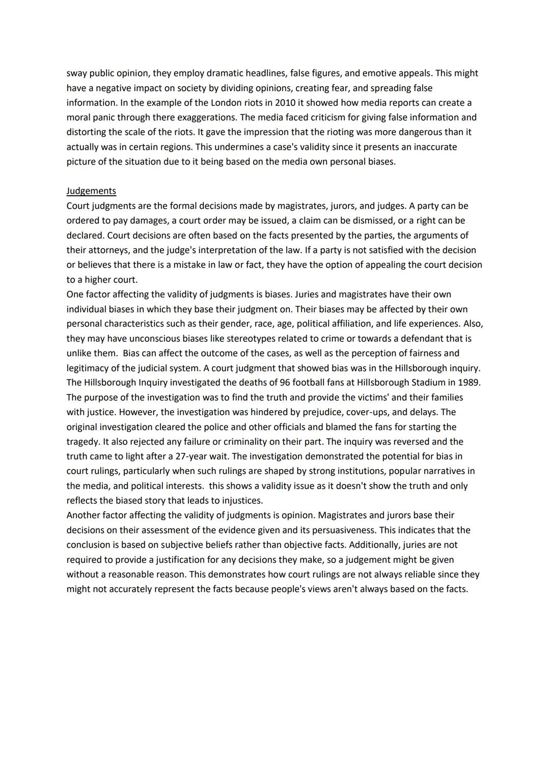 AC 3.1 examine information for validity
*need to refer to brief in this AC
evidence
Evidence is information gained during an investigation a