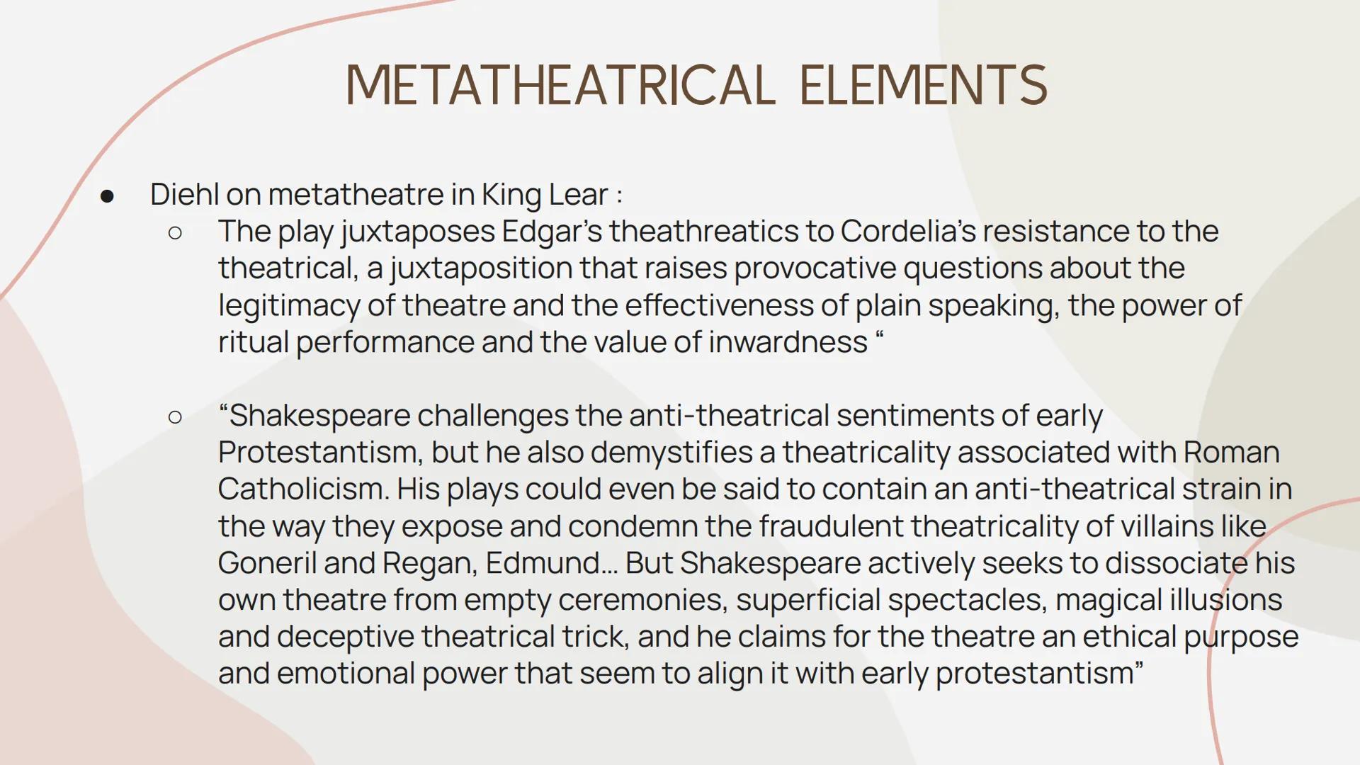 STAGE DIRECTION
KING LEAR SHAKESPEARE THE SIGNIFICANCE OF STAGE DIRECTIONS
Stage directions are the instructions given by the playwright to 