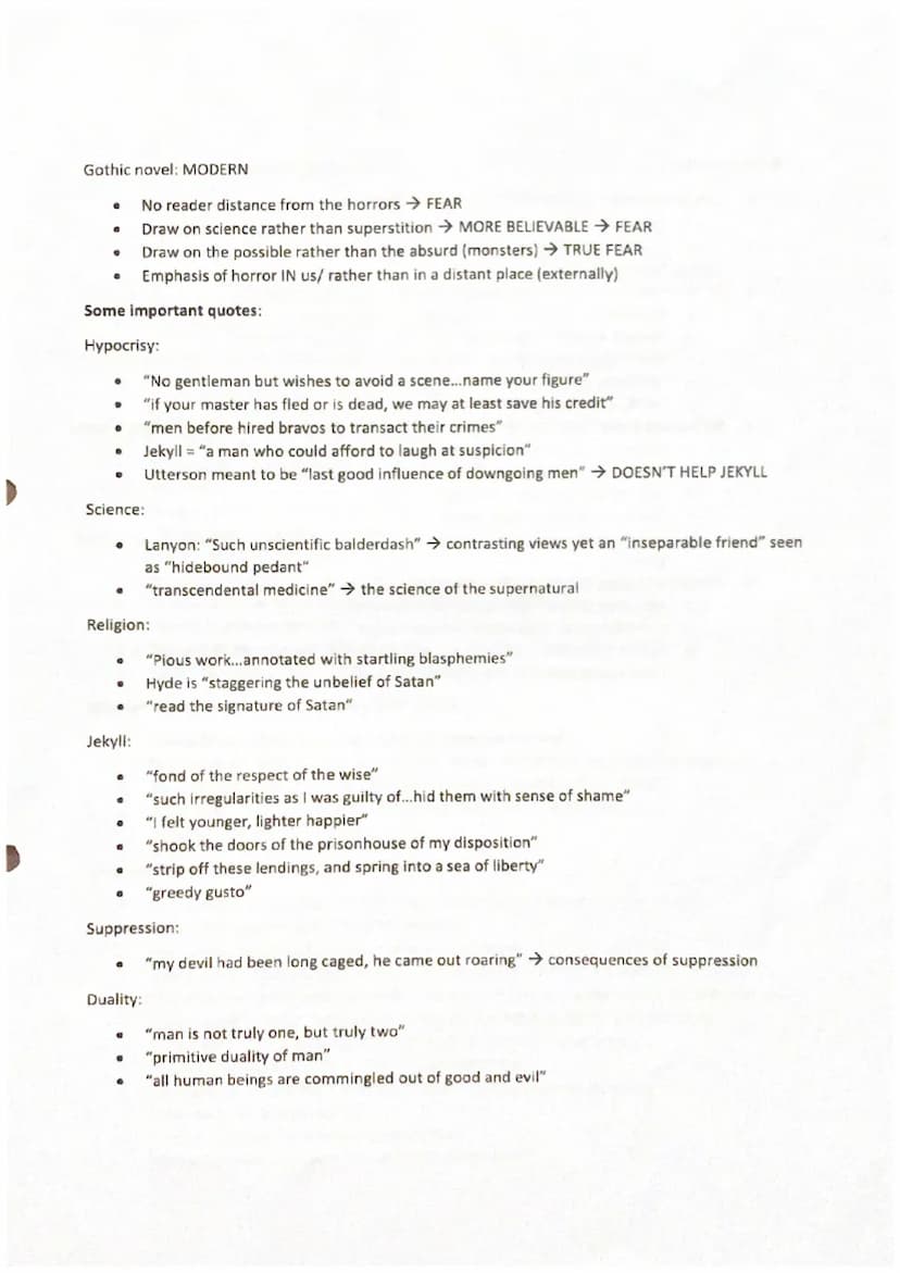 Jekyll and Hyde revision
Opinion/answer → Textual reference/quotes → Effect on reader → Influence of context → Writer's
ideas Language effec