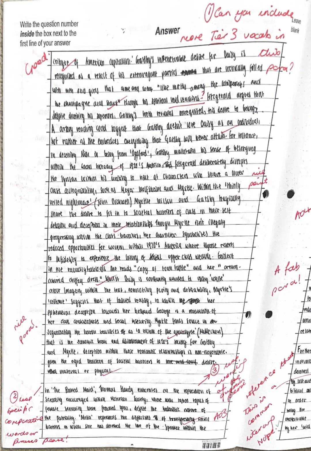 # 07: Written during 1920’s consumerist America, Fitzgerald critiques the disillusionment and excessive grandeur of society within ‘The Roar