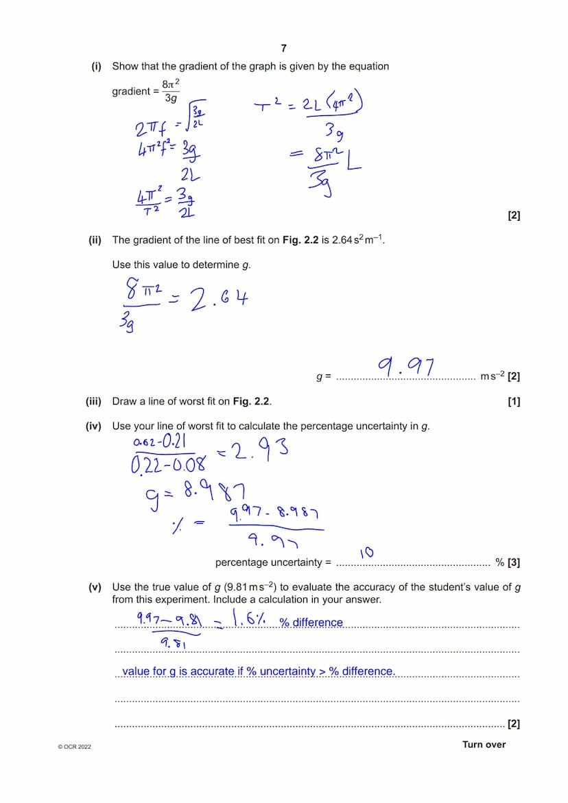 * 9115077964
OCR
Oxford Cambridge and RSA
Thursday 16 June 2022 - Morning
A Level Physics A
H556/03 Unified physics
Time allowed: 1 hour 30 