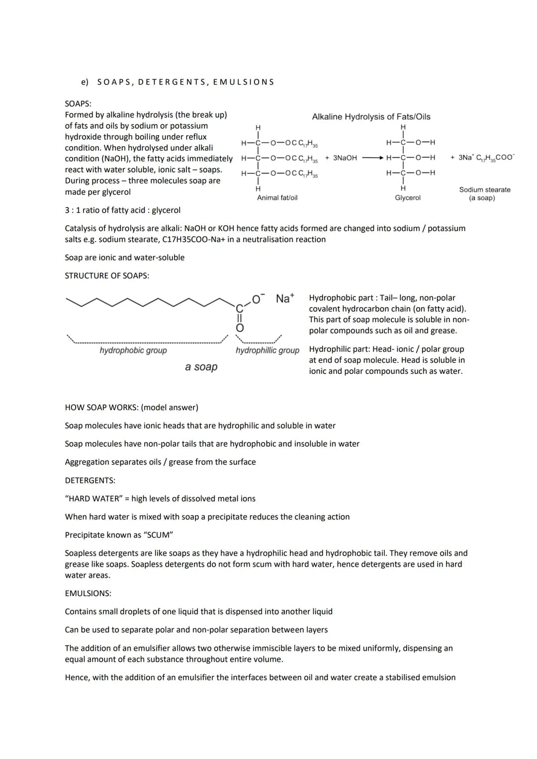 a) SYSTEMATIC CHEMISTRY
ALKANES: CnH2n+2
unit two
Carbon to carbon bonds - all single bonds
Saturated so it doesn't decolourise in bromine
A