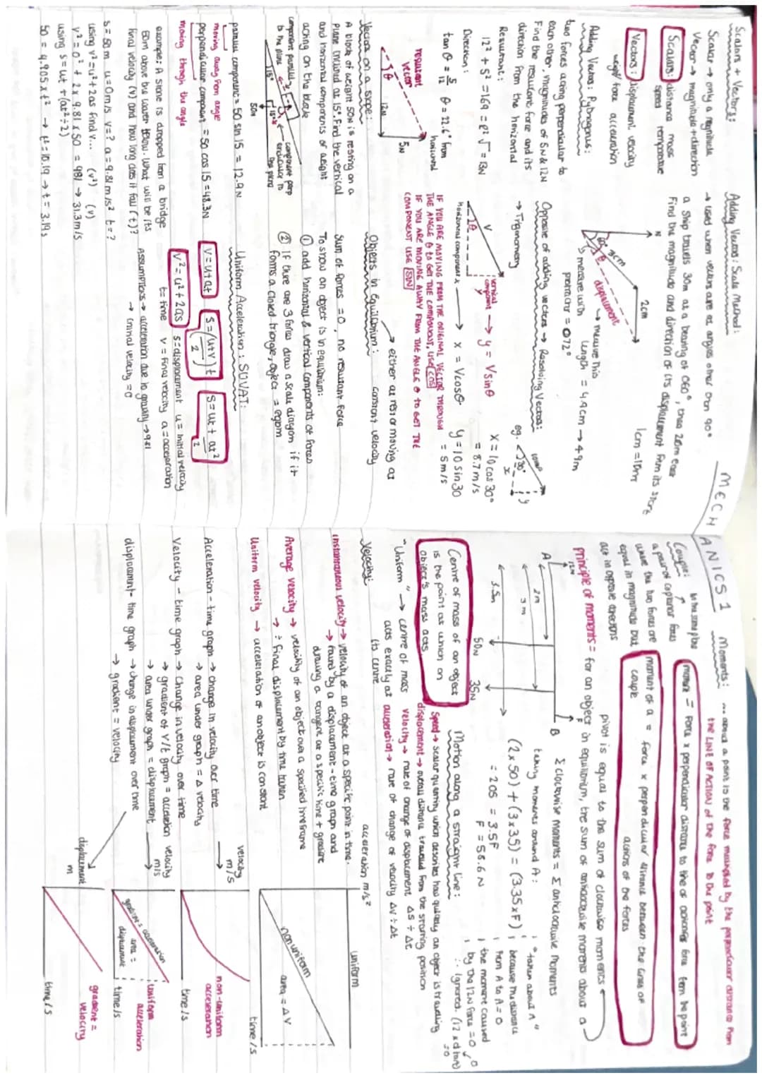 Scalors + Vectors
Scalar only a magnitucla
Vector magnitude + direction
Scalars: distance
mass
Speed remparative
Vectors:displacement veloci