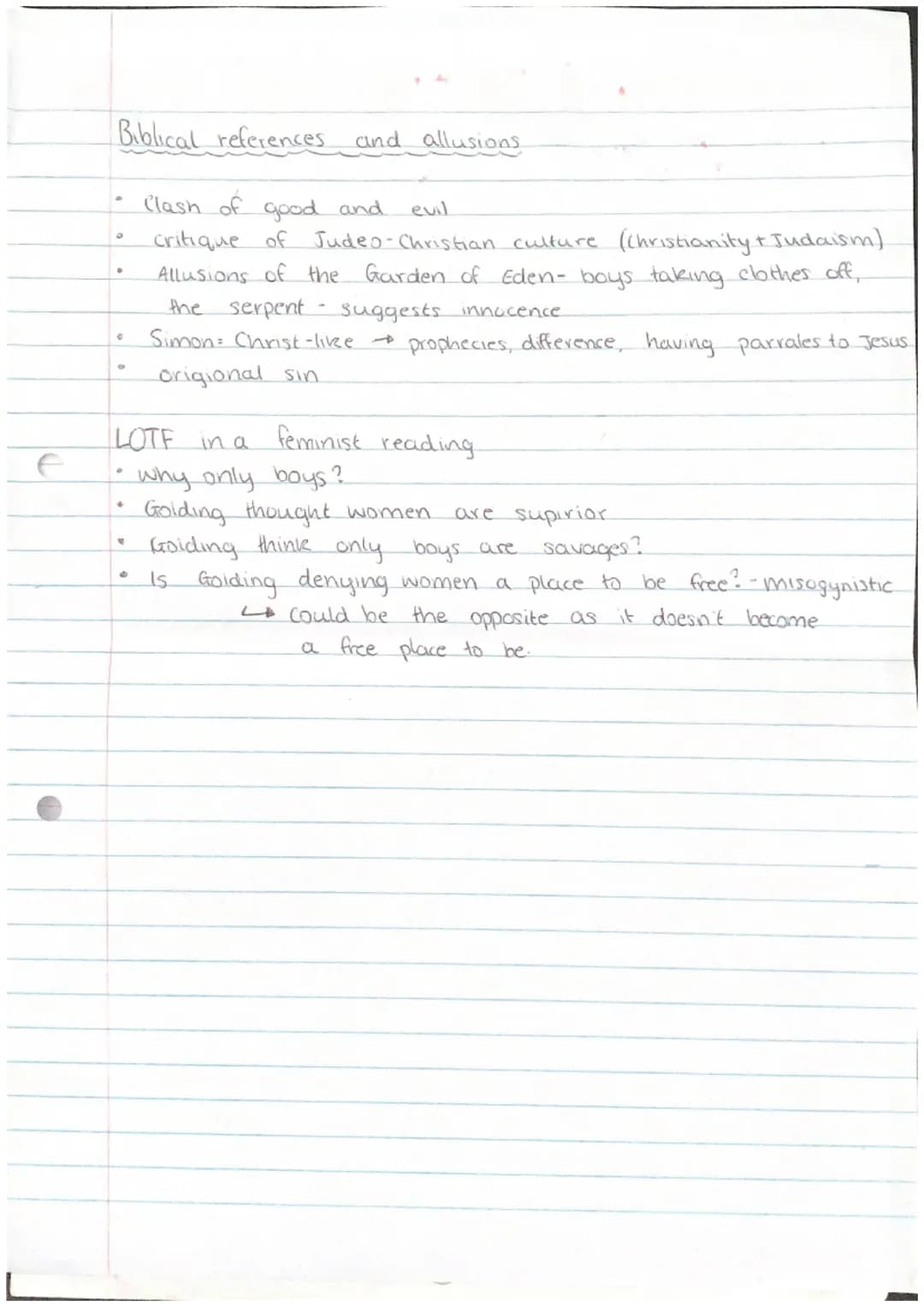 C
LORD OF THE
FLIES CONTEXT
Lord of the flies: Basic information
Story set around 1950 (same time as written)
During story, there is a ficti