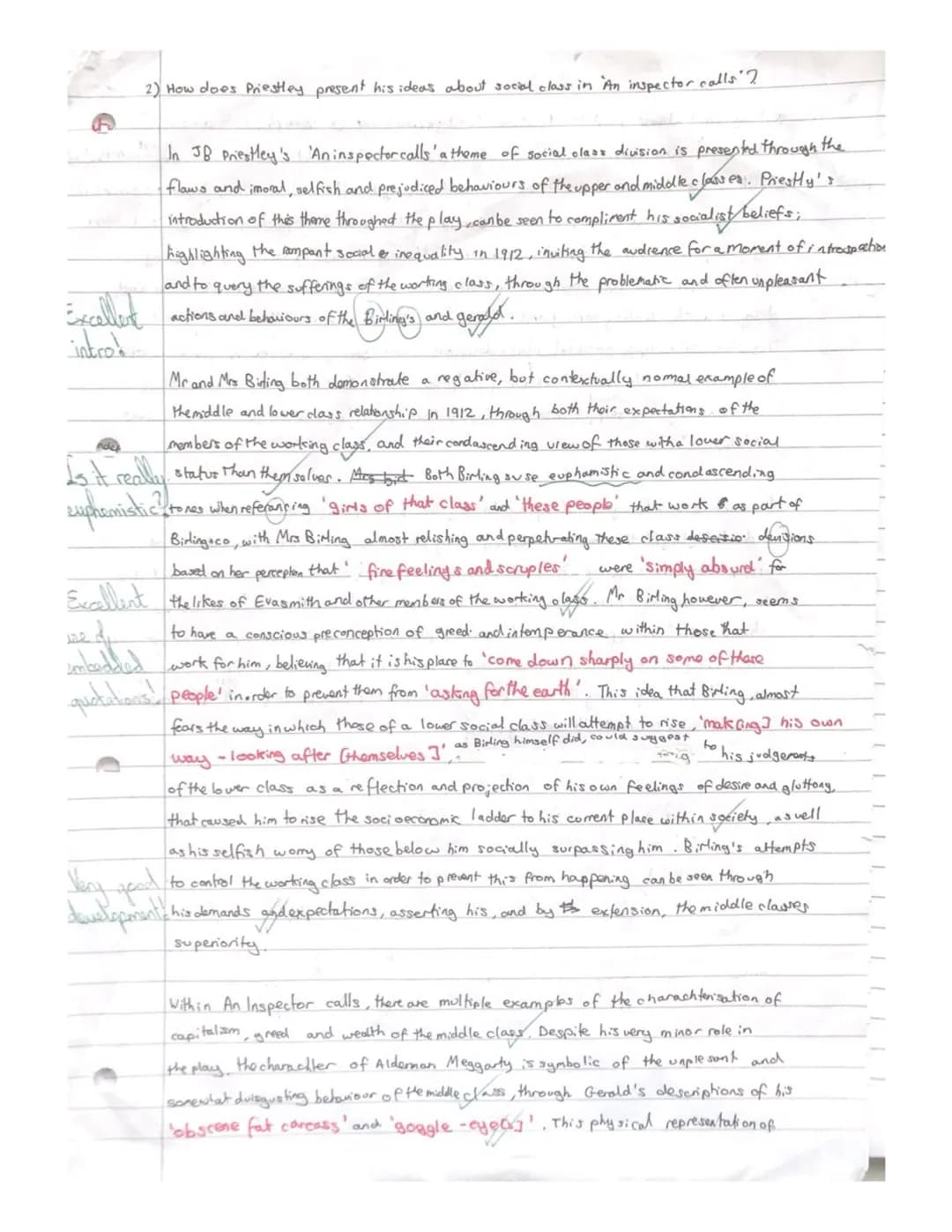 charachten Sation fregative
sheila
2) in what
way is gender important in An inspector calls
2) How does priestley present his ideas about so