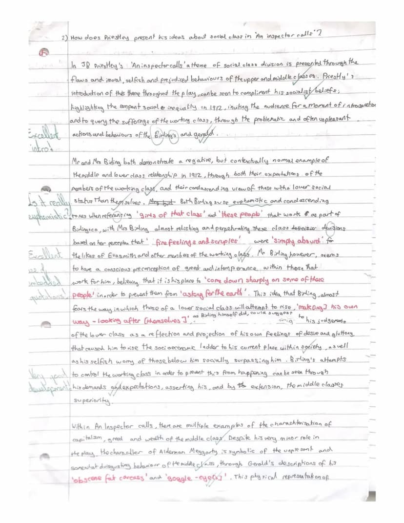 charachten Sation fregative
sheila
2) in what
way is gender important in An inspector calls
2) How does priestley present his ideas about so