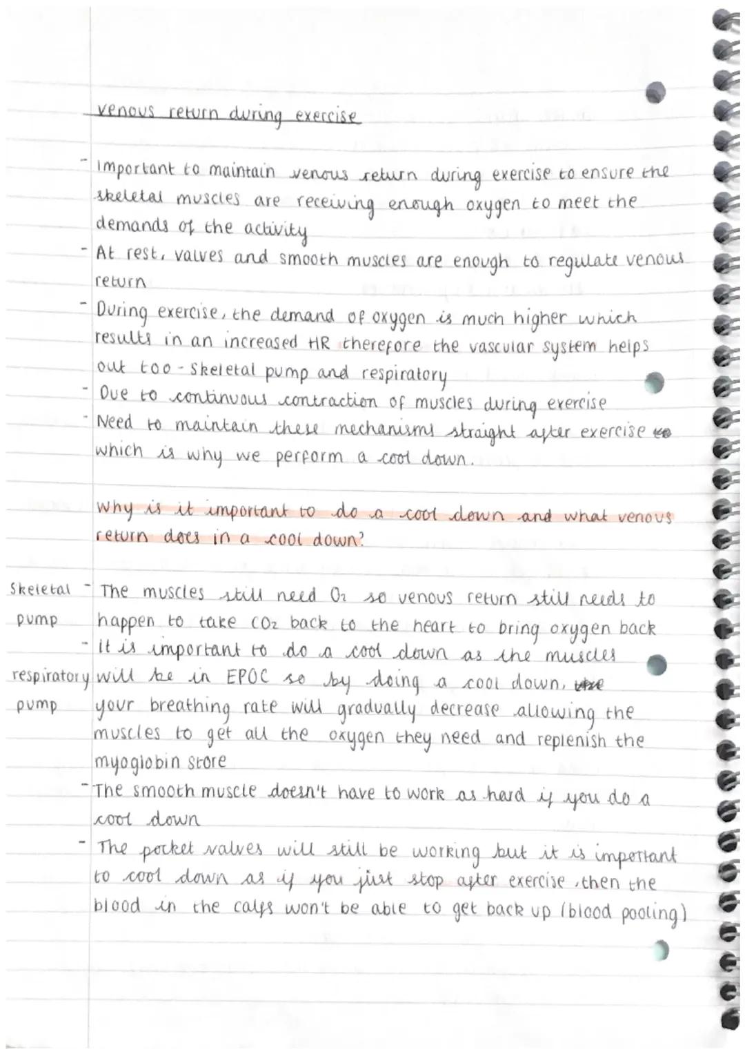 Venous return and Starlings law

- Venous return = the return of blood to the right side of the
heart via the vena cava

- *70% of total vol