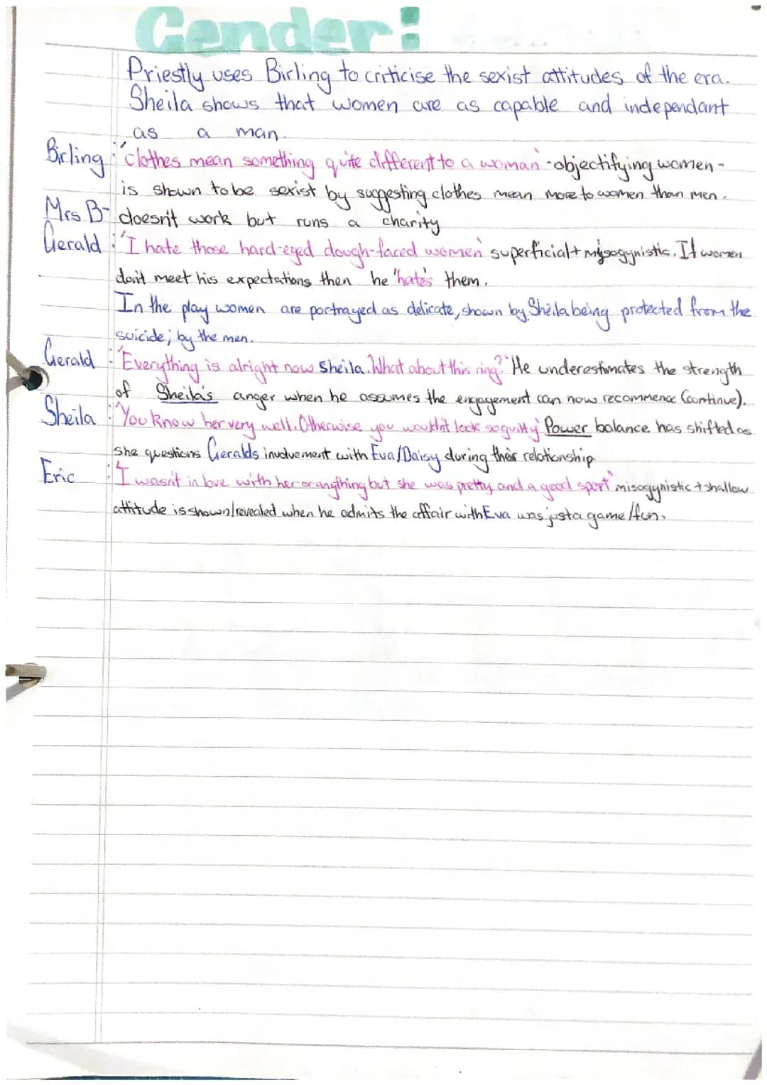 An Inspector Calls: Themes